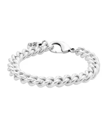 UNO DE 50 PULSERA PLATA CUBAN (XXL)