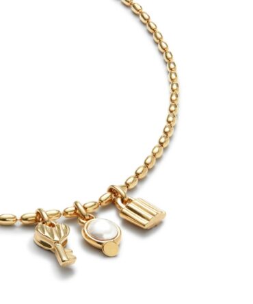 UNO de 50 KEY PADLOCK AND PEARL COLLAR